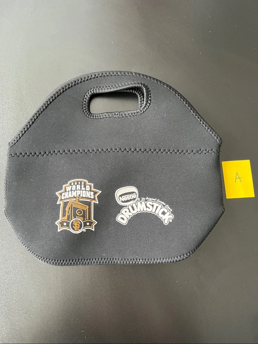 SF Giants 2012 World Champions Drumstick Promotional Lunch Bag Tote NWT (#A)